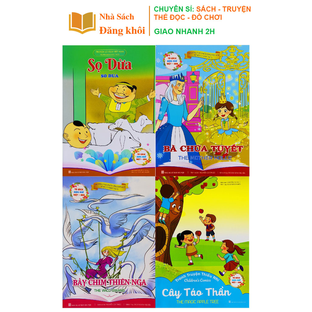 Sách - Truyện cổ tích song ngữ Anh Việt bộ 10-20 cuốn