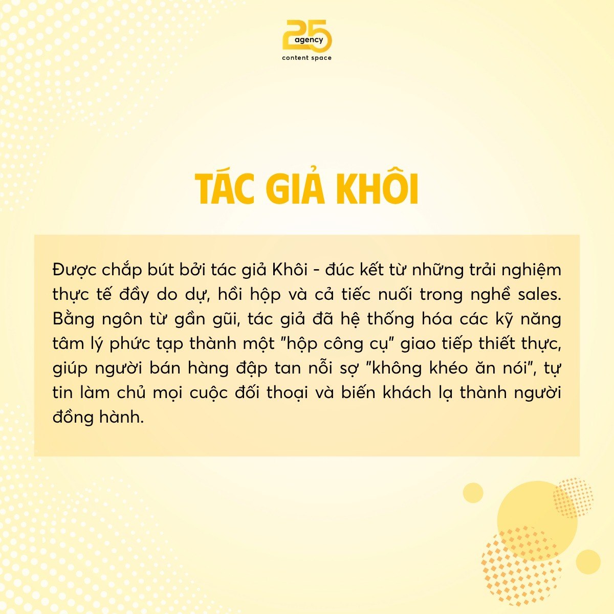 NÓI GÌ CHO KHÁCH HÀNG HIỂU, BÁN GÌ CHO KHÁCH HÀNG MUA