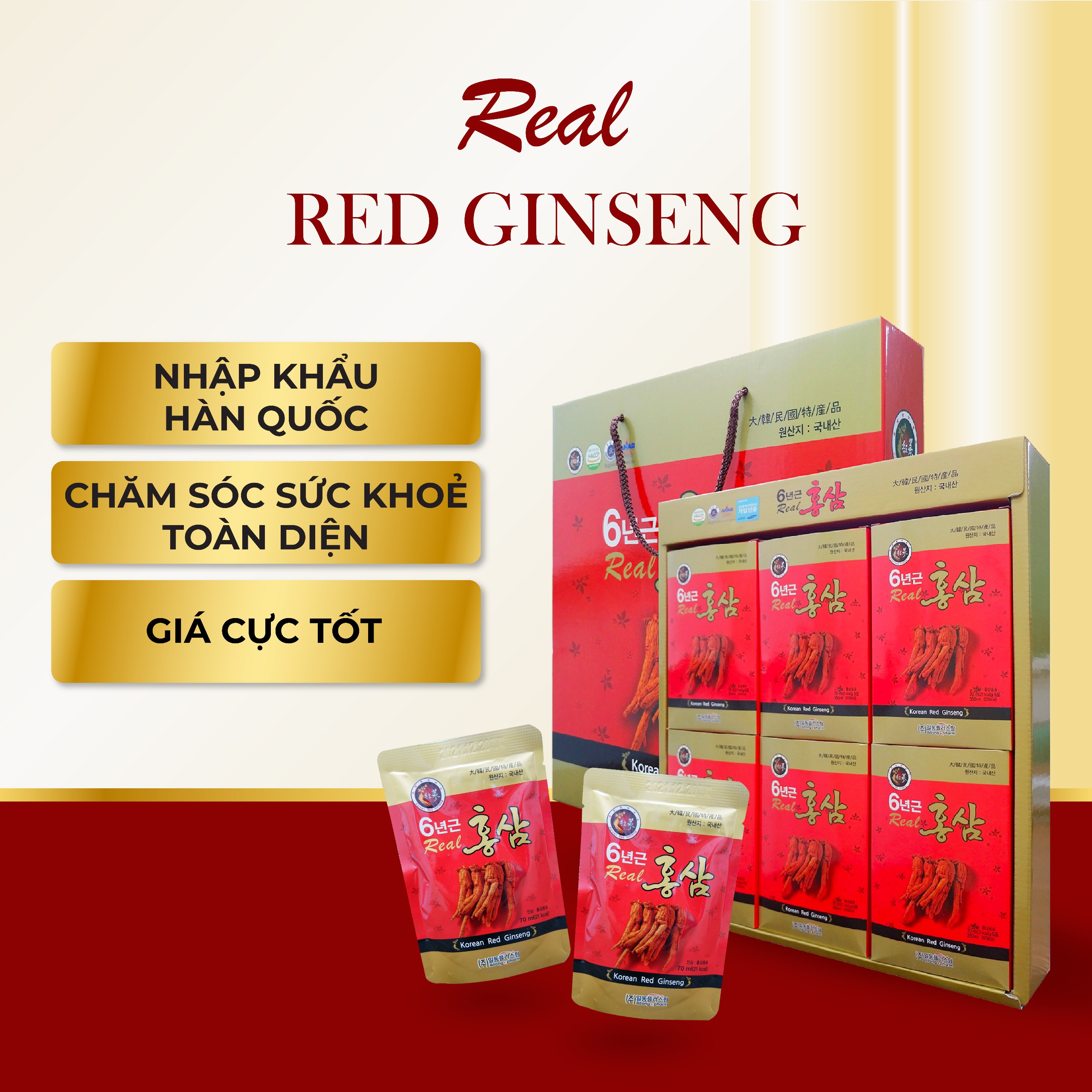 Chiết Xuất Hồng Sâm Korean Real Red Ginseng