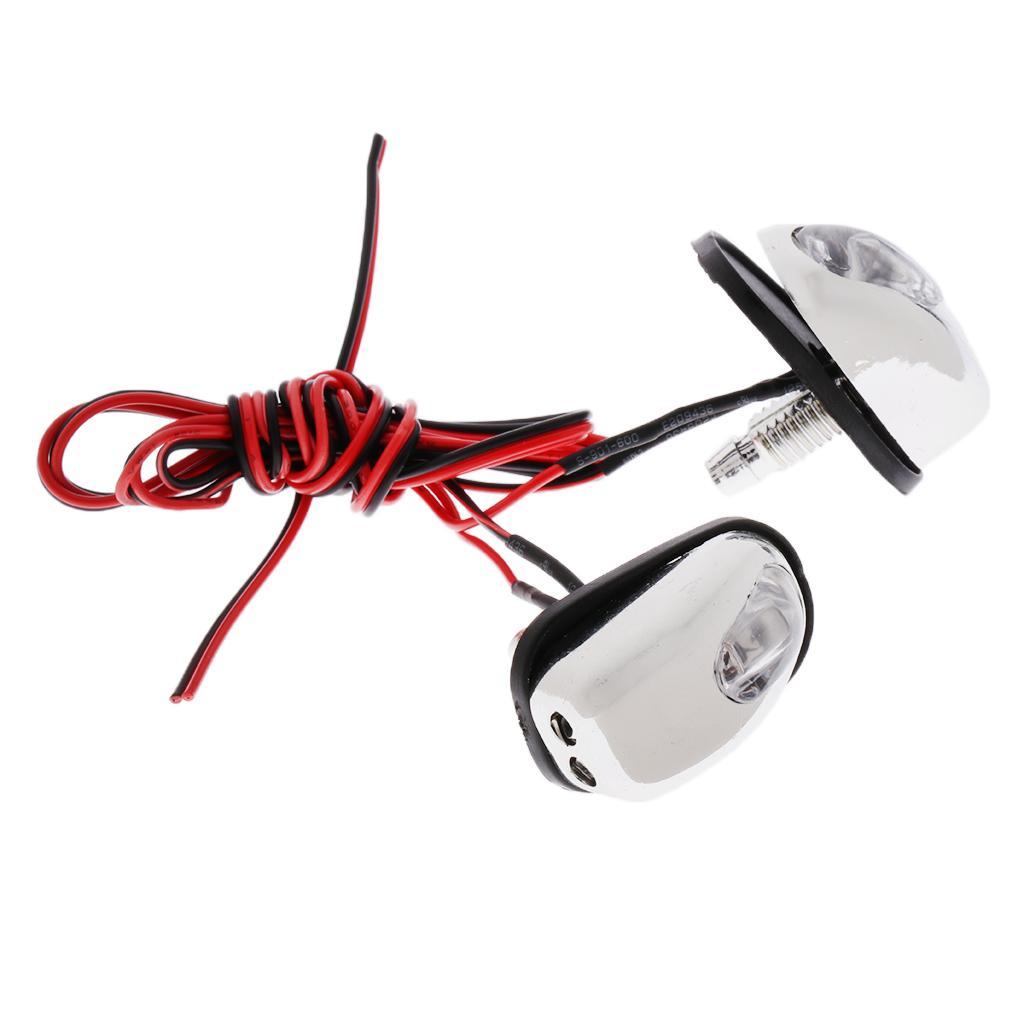2-5pack Pair Car Hood Windshield Spray Nozzle Wiper Washer With LED Light