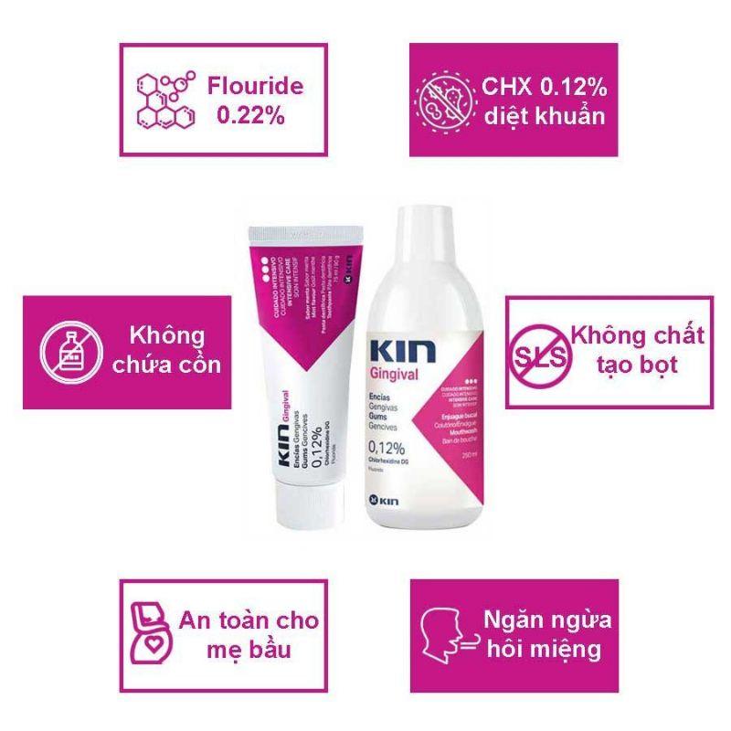 Súc miệng Kin ( chai 250ml)- Kem đánh răng Kin