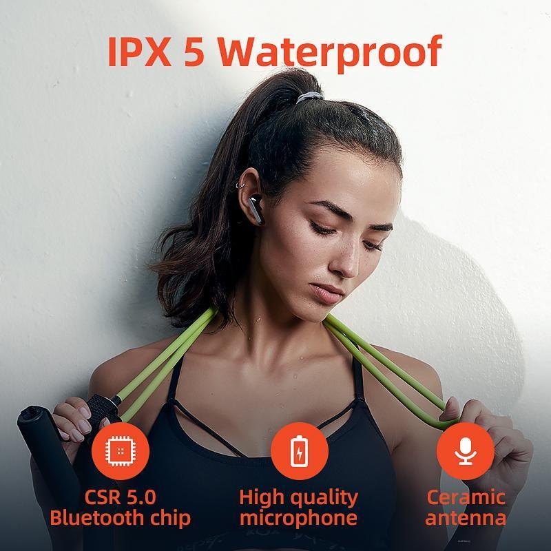 Tai Nghe Bluetooth 5.0 QCY T3 Chống Thấm Nước Giảm Tiếng Ồn