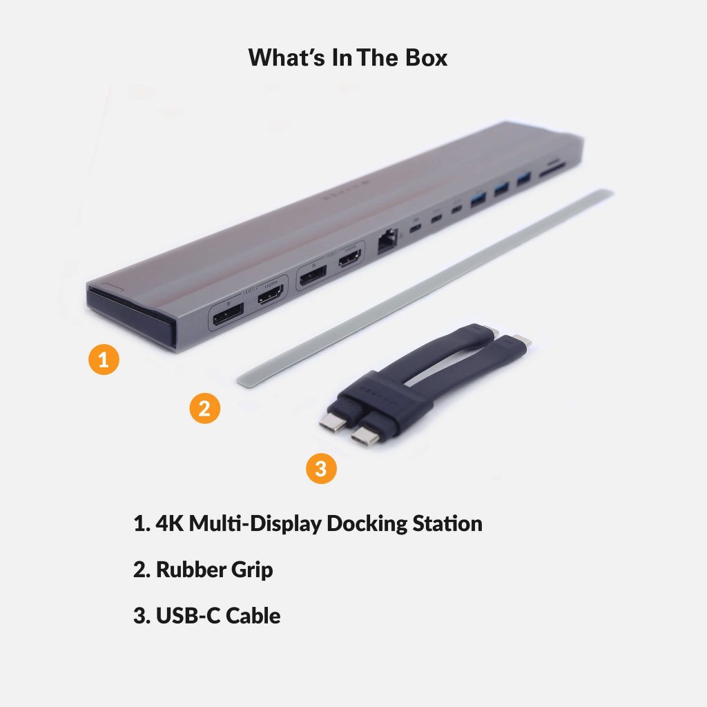 CỔNG CHUYỂN KIÊM ĐẾ CẮM ĐA MÀN HÌNH HYPERDRIVE 4K60HZ 13 PORTS MULTI-DISPLAY DOCK STATION HD134 - Hàng chính hãng