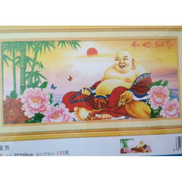 Tranh thêu 3d phật di lạc x8109
