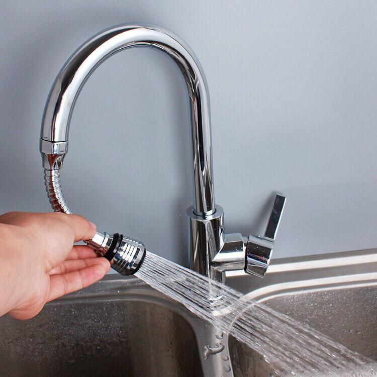 Vòi Xịt Nước Tăng Áp Cho Vòi Bồn Rửa 360