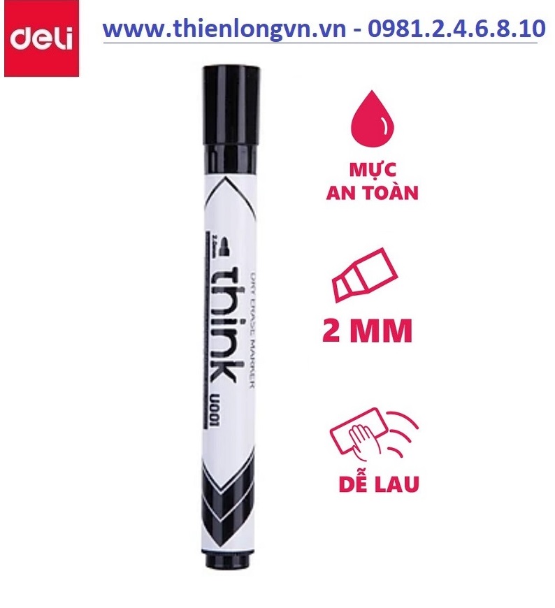 Bút viết bảng Deli - EU 00120 mực đen