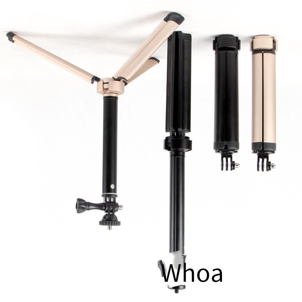 Giá thấp nhất Quảng Đông làm bằng kim loại chất lượng cao gimbal chân máy gấp selfie stick live rung giá đỡ điện thoại di động