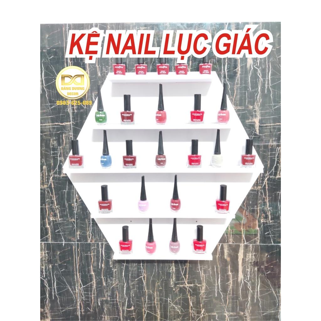 KỆ LỤC GIÁC ĐỂ SƠN NAIL - mẫu mới hiện đại - chắc chắn