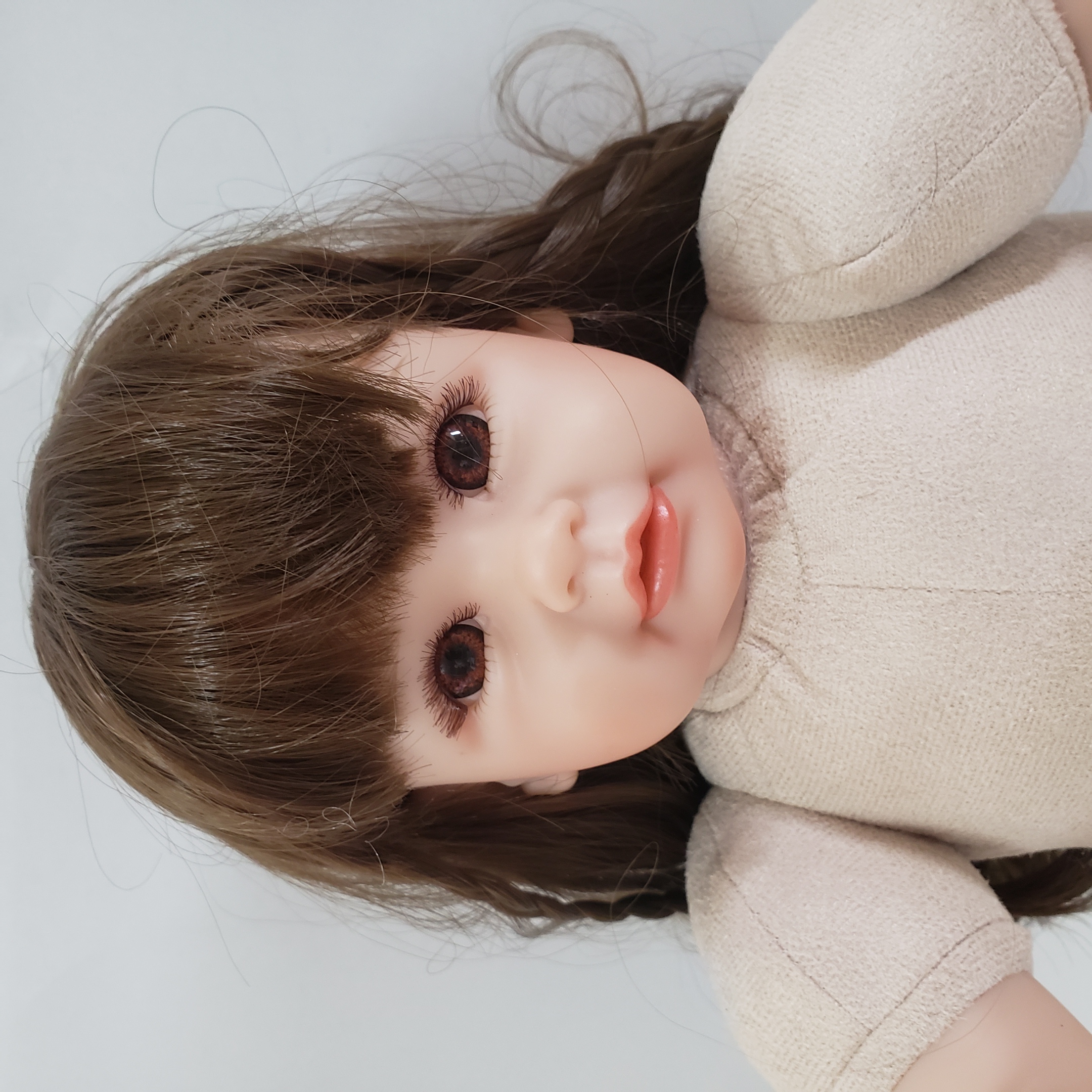 Búp Bê Tái Sinh Thân Gòn KEIUMI Môi Cong Tóc Dài 50 cm 20 inch Reborn Vinyl Doll PVN3421