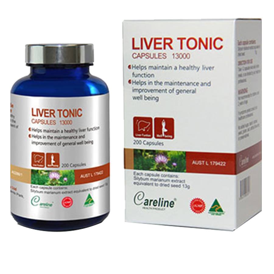 Viên Uống Careline Liver Tonic Bảo Vệ Cải Thiện Chức Năng Gan - Hộp 60 Viên