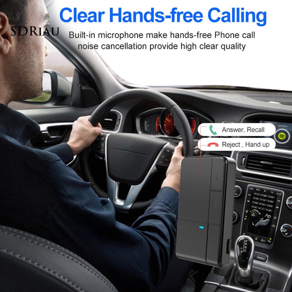 *QCDZ* J20 Bluetooth 5.0 Receiver Handfree 3.5mm Jack Portable AUX Audio Adapter for Car