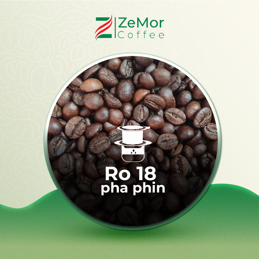 Cà Phê Culi và Robusta S18 Clean Nguyên Chất Rang Mộc - ZeMor Coffee