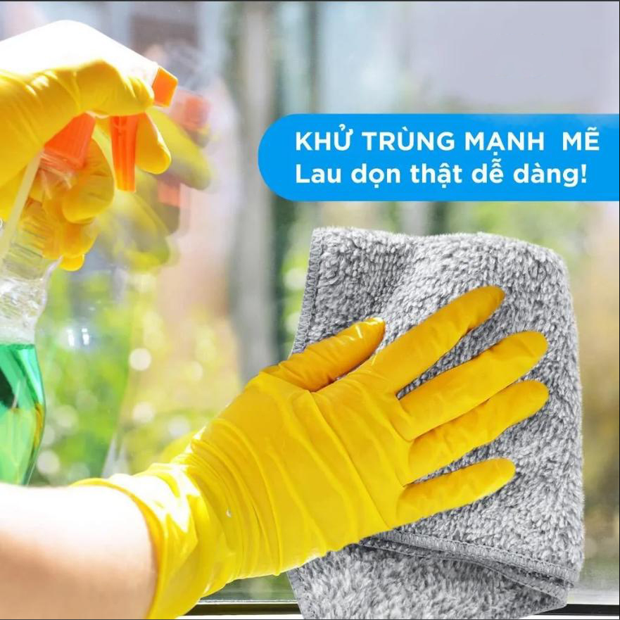 Set 10 Khăn Lau Đa Năng Bằng Sợi Than Tre Siêu Thấm Hút Kháng Khuẩn Hình Vuông Màu Xám Khói -Hàng chính hãng