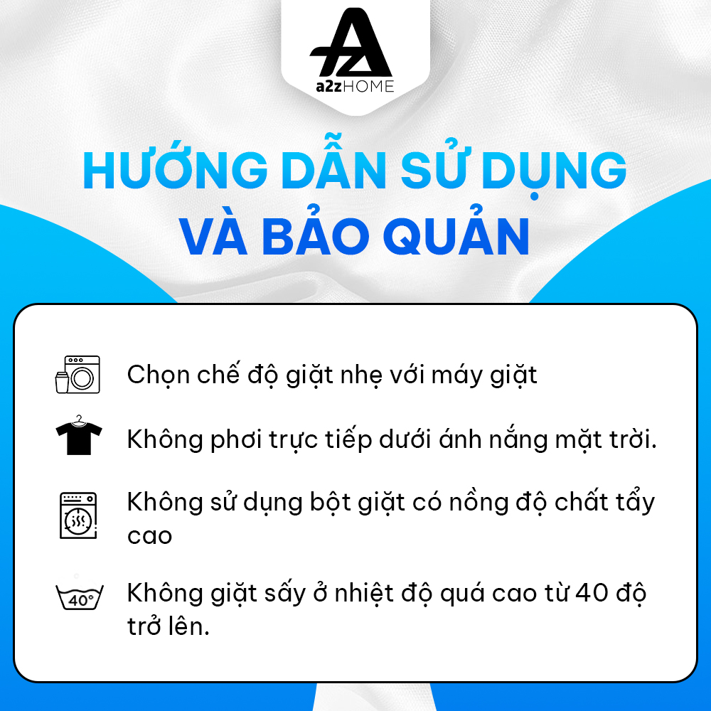 Tấm Làm Mềm Nệm - Lông Ngỗng Nhân Tạo, 100% Cotton Cao Cấp - DP0004- DP0005 - A2Z Home