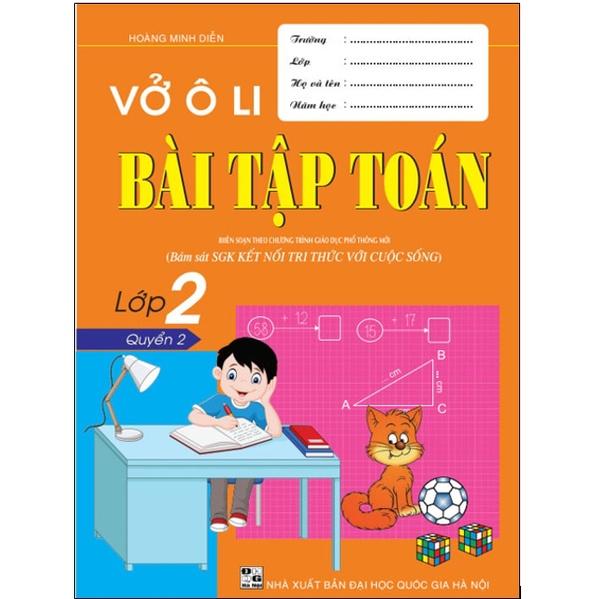 Sách - Vở ô li bài tập toán lớp 2 - Quyển 2