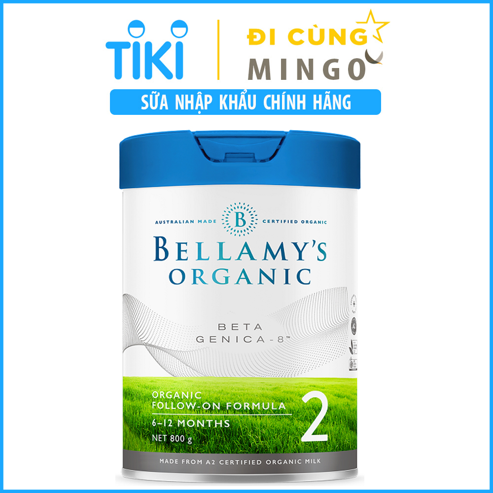 Sữa hữu cơ Bellamy's Organic Beta Genica 8+ số 2 (350G) - Nhập khẩu Úc