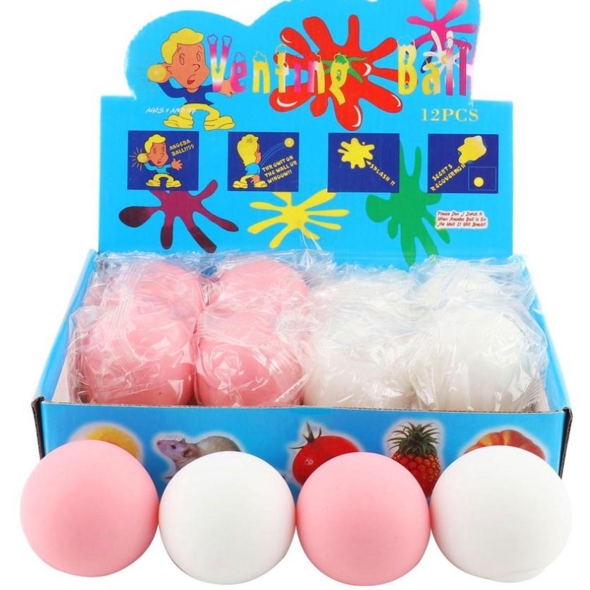 BÓNG TRÒN 1 MÀU Squishy Mochi đồ chơi bóp tay mềm mịn dễ thương chân thực giảm stress co dãn đàn hồi ngộ nghĩnh bóp giải