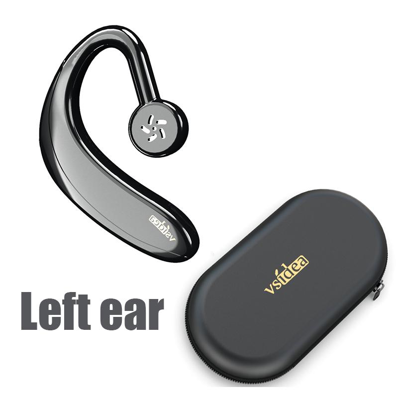 Hai Tai Stereo Kinh Doanh Tai Nghe Không Dây Dẫn Truyền Xương Không Trong Tai Lái Xe Tai Nghe Nhét Tai Lớn Pin Nút Cảm Ứng