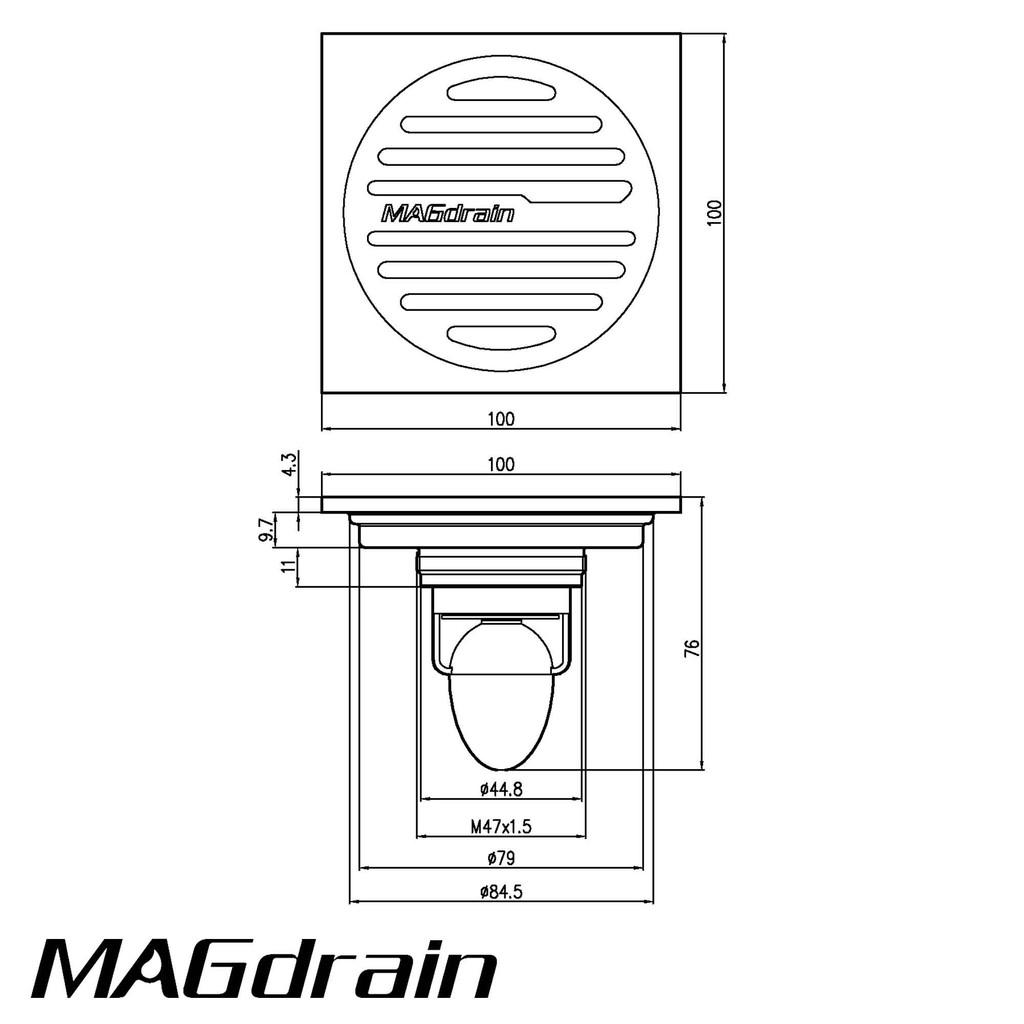 THOÁT SÀN NGĂN MÙI MAGDRAIN CC30Q5-G