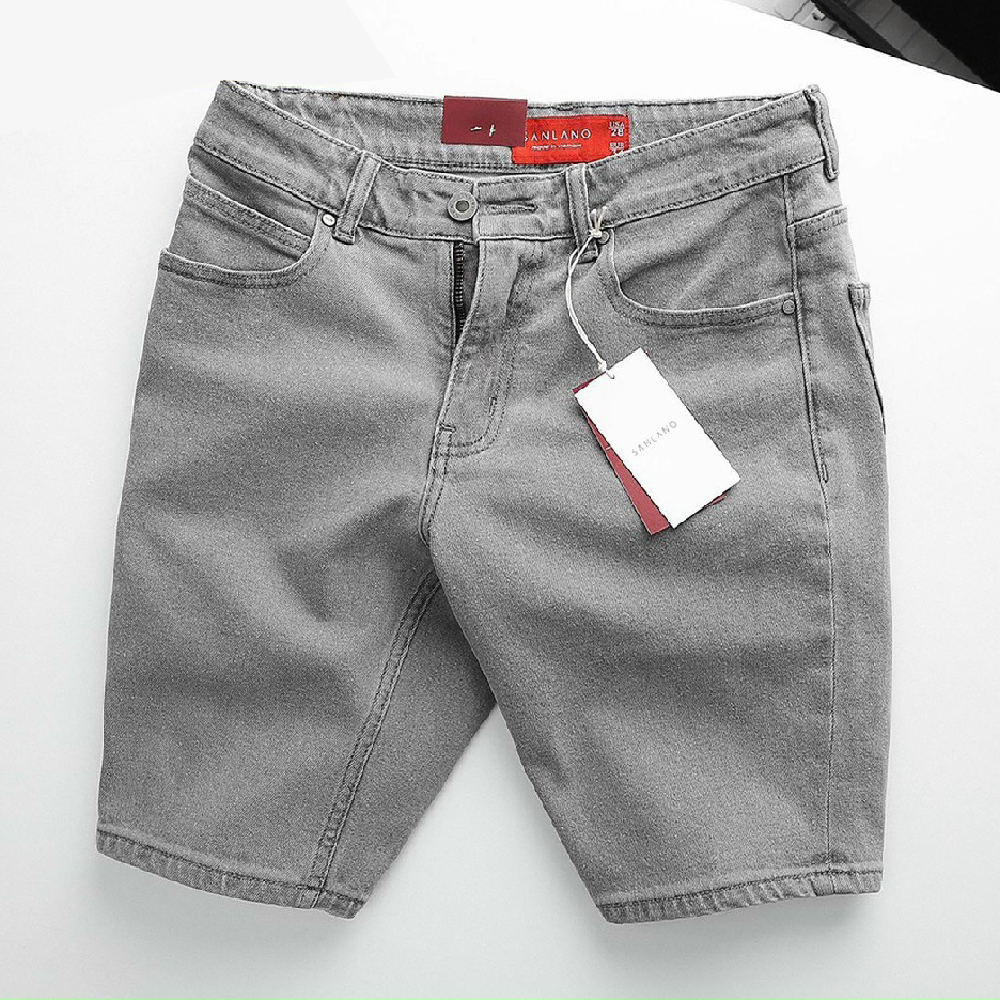Quần Short Jean Nam co dãn kiểu dáng trẻ trung đơn giản Thương Hiệu Chandi, quần sọt mẫu mới xu hướng 2022 QSJN3237