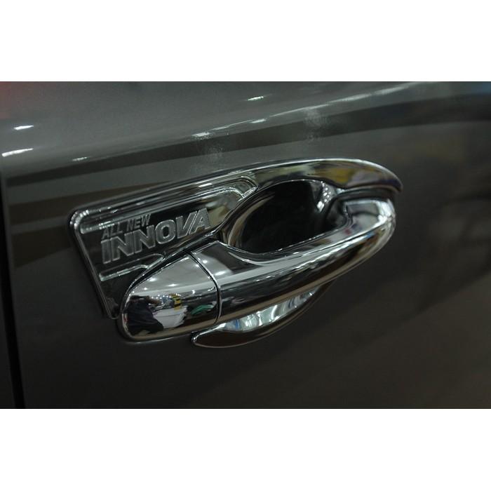 Bộ ốp tay nắm, hõm cửa xe Toyota innova 2016-2019 mạ Crom