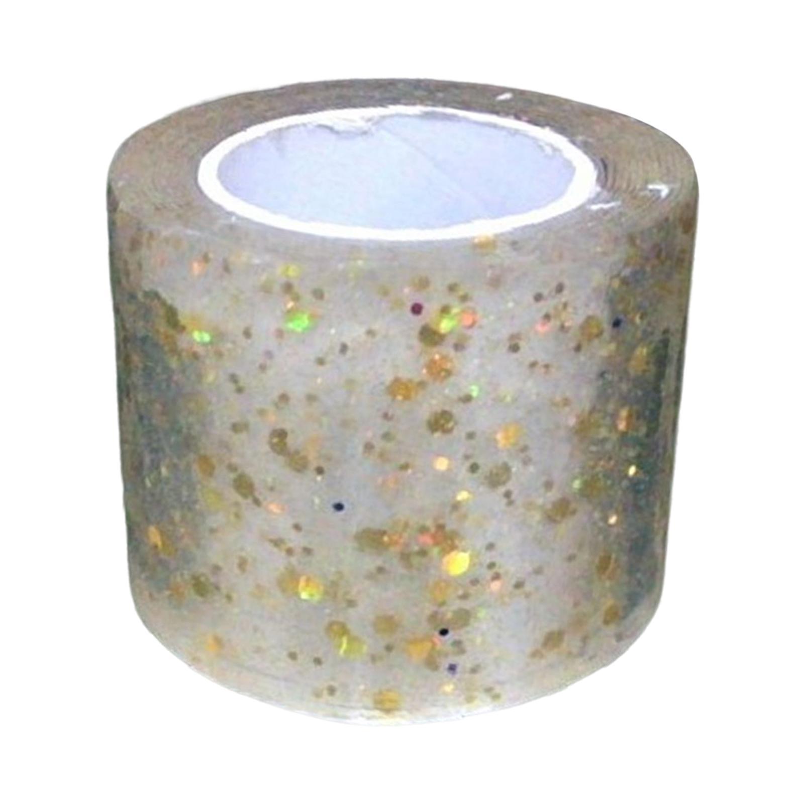 Glitter Tape Double Sided Tape, Adults Tape Educational Toy, Multifunctional Mounting Tape Reusable for Bubble Blowing Home Handmade Ball