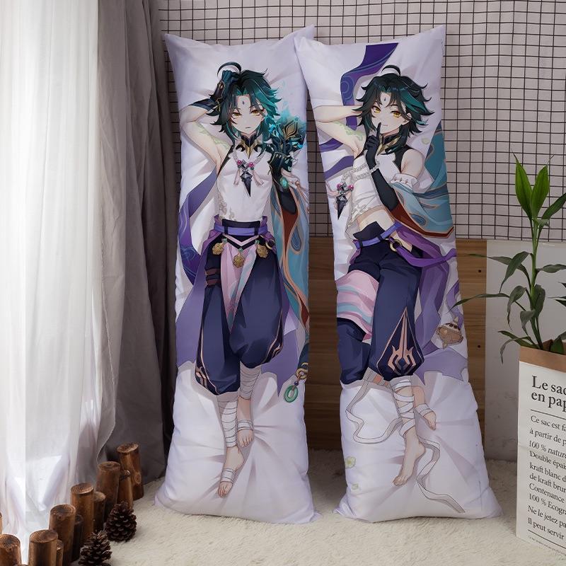 Genshin Tác Động Dakimakura Tartaglia Kaeya Tiểu Gối Ôm Sát Cơ Thể Gối Anime Nhật Bản Game Áo Gối Otaku Gối Waifu