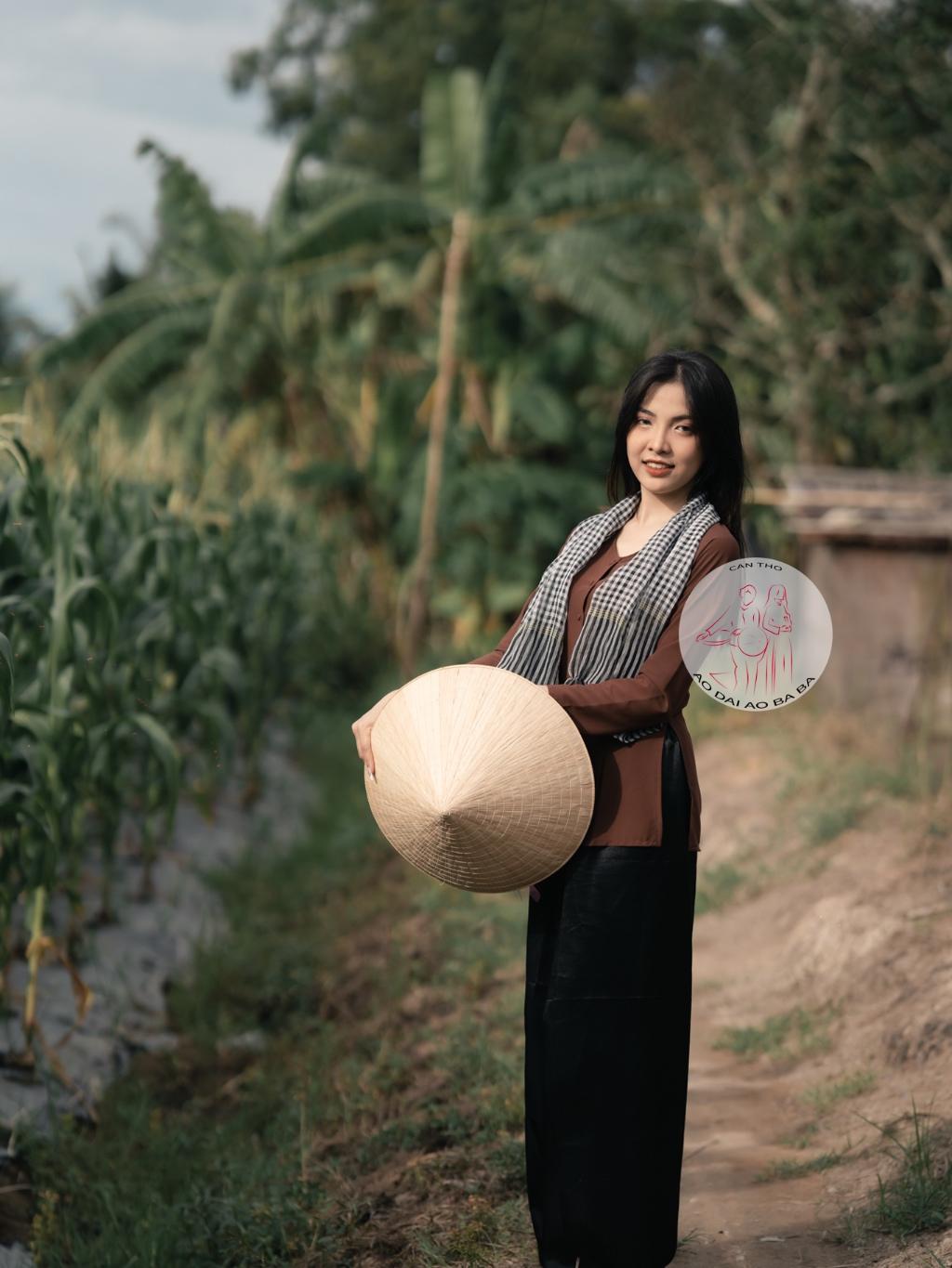 BIGSIZE bà ba lụa nâu - Có bộ bà ba Bigsize- may sỉ bà ba toàn quốc - May bộ bà ba theo yêu cầu - Quần lẻ đen phi bóng