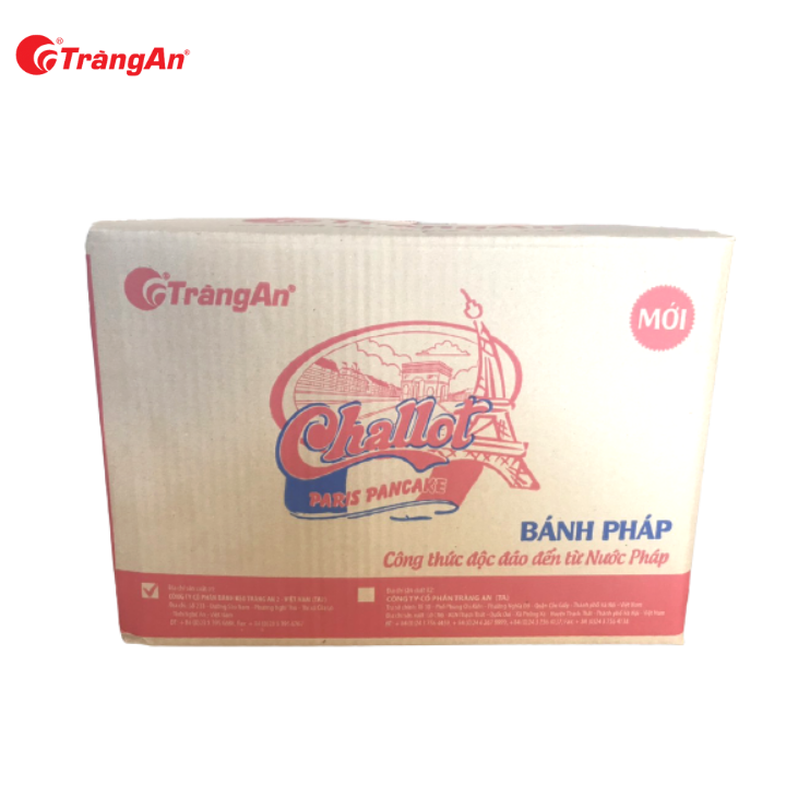 Thùng 20 Gói Bánh Pháp Challot Hỗn Hợp, 275g/gói, Giòn Thơm Vị Trái Cây