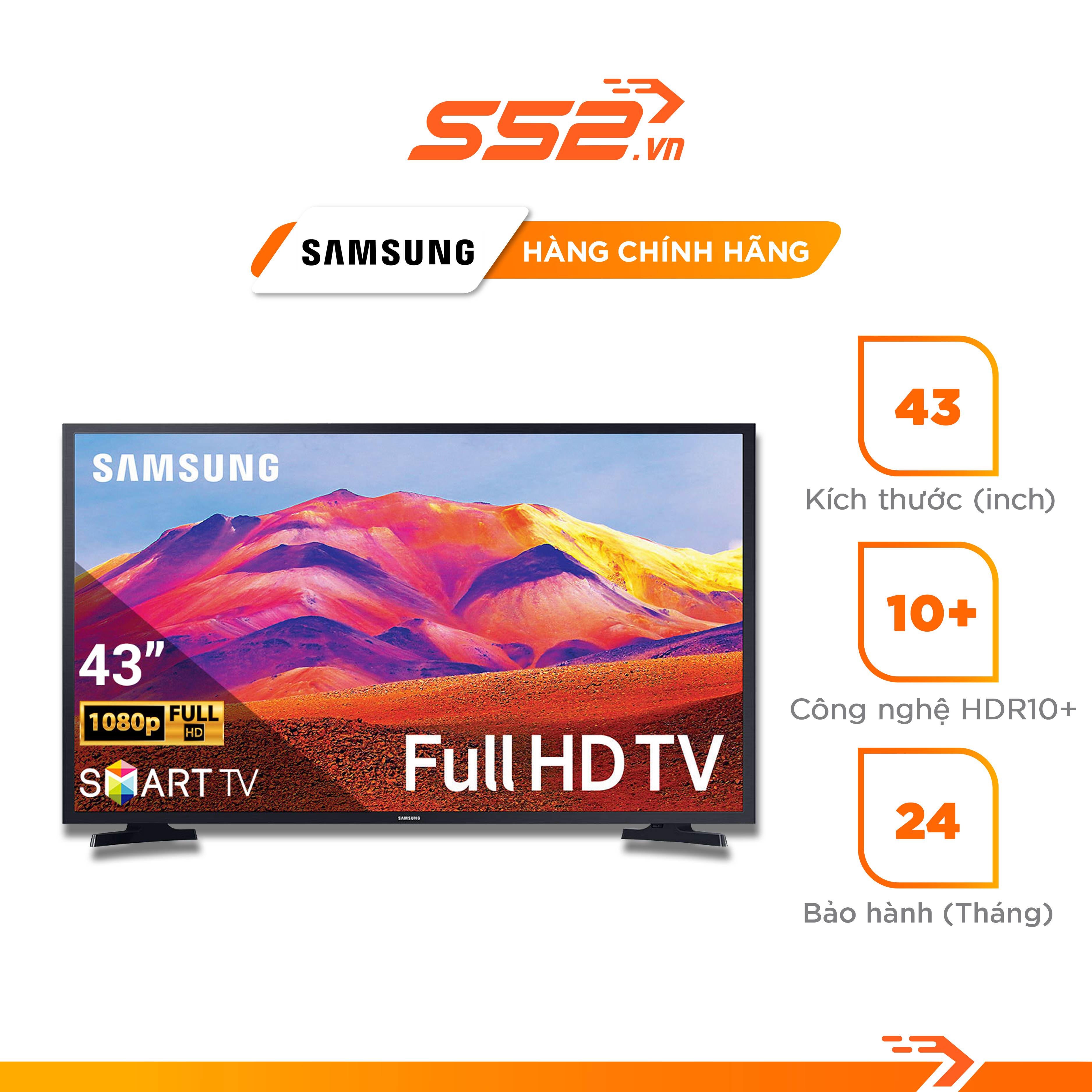 Smart Tivi Samsung 43 InchSmart Tivi Samsung 43 Inch UA43T6500AKXXV - Hàng Chính Hãng