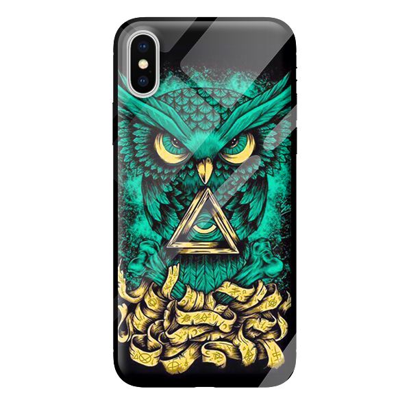 Ốp kính cường lực cho iPhone XS mẫu CÚ 4 - Hàng chính hãng