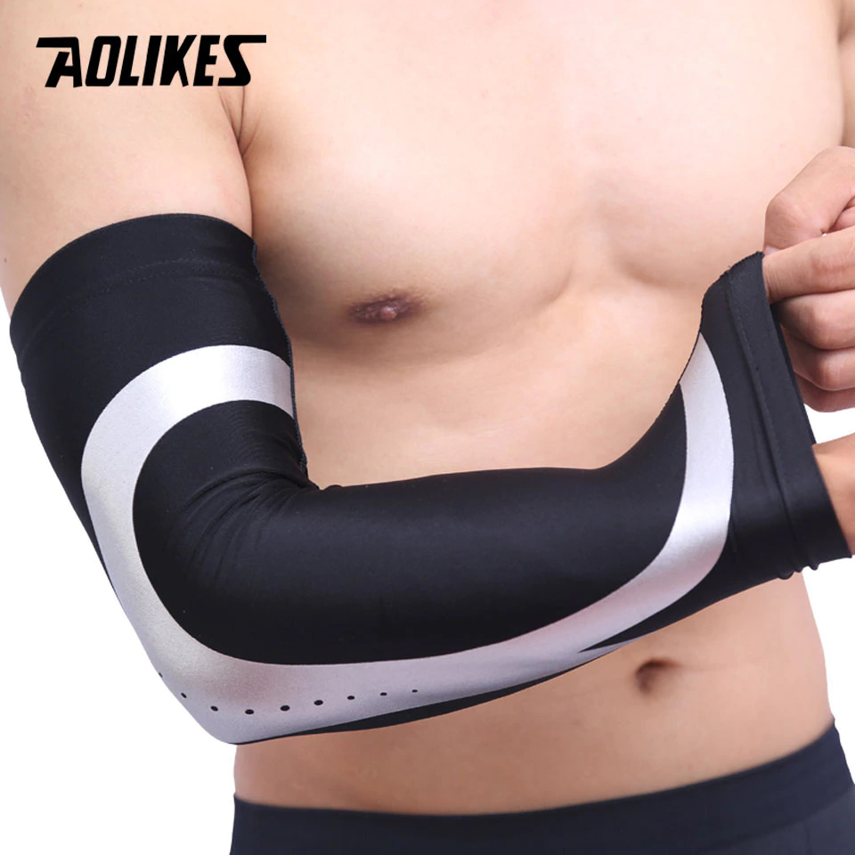 Ống tay chống nắng bảo vệ khuỷu tay thể thao AOLIKES A-7945 Sport protection elastic arm