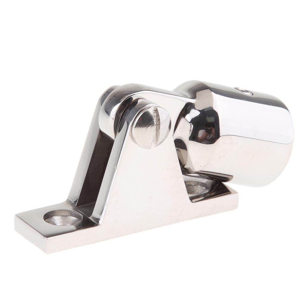 Stainless Steel Φ 20 Mm End Support Hinge Fitting Bimini Fittings, Rotatable,