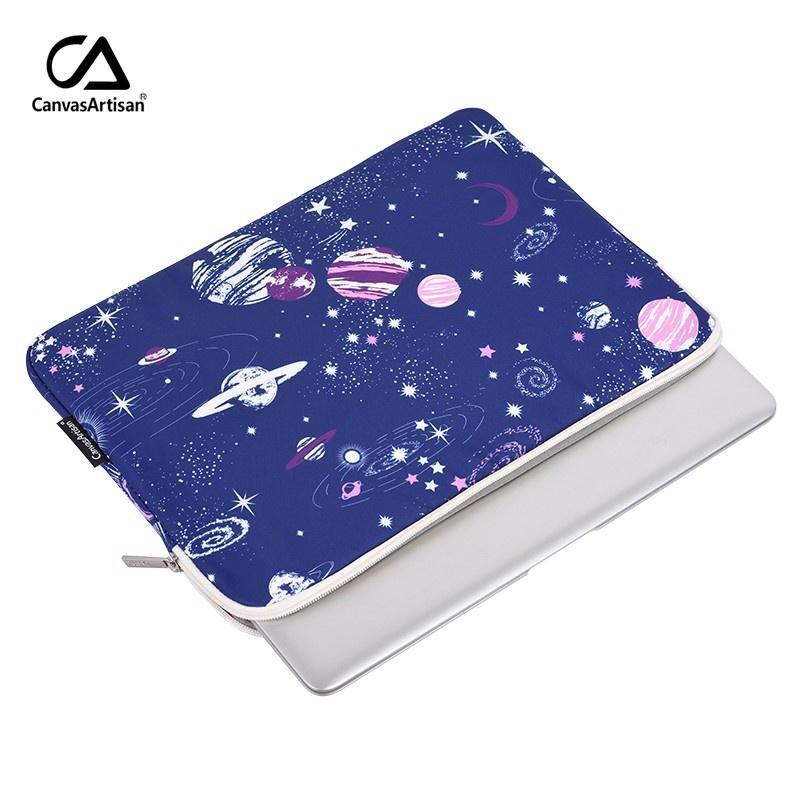 CanvasArtisan Túi đựng máy tính họa tiết vũ trụ chống nước cho Surface Air Pro 11 12 13 14 15 inch