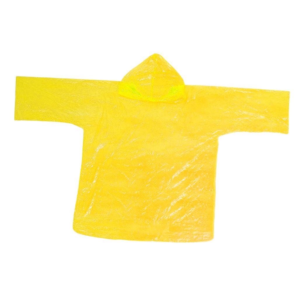 Disposable Rain Poncho, Emergency Poncho Waterproof Raincoat with Hood for Rainy Activities Outdoors