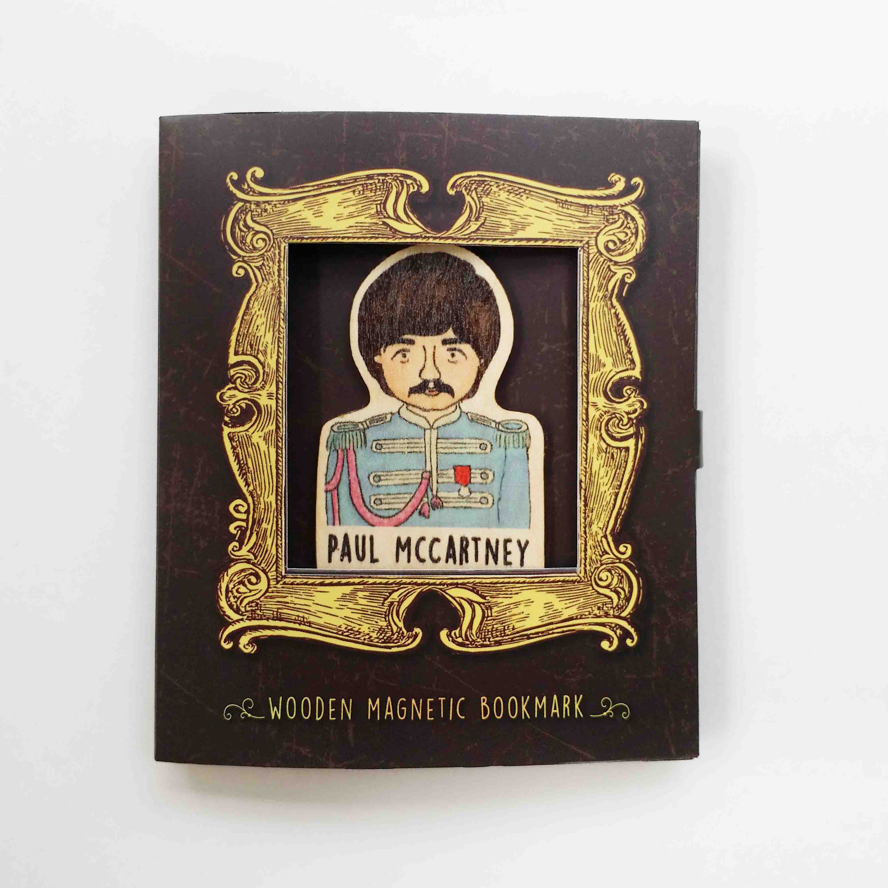 Bookmark gỗ nam châm Paul McCartney nhóm Beatles BO033