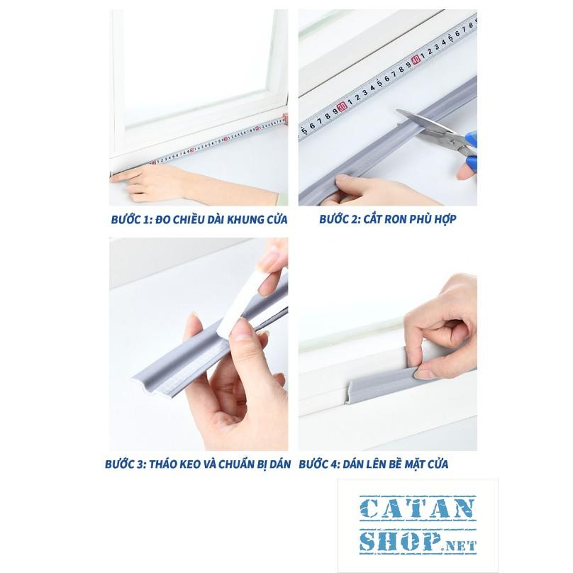 Cuộn 3m RON CHẶN KHE CỬA ĐA NĂNG CHỐNG GIÓ LÙA, NGĂN CÔN TRÙNG, GIẢM TIẾNG ỒN, KHÓI BỤI, GIỮ NHIỆT GD492-Roncua