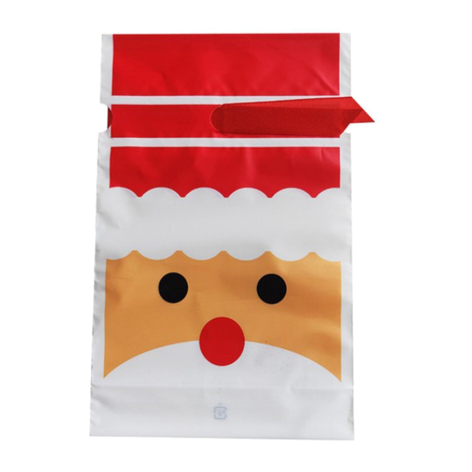 50pcs Gift Bags Sweet Birthday Party Holiday Treat Bags Santa
