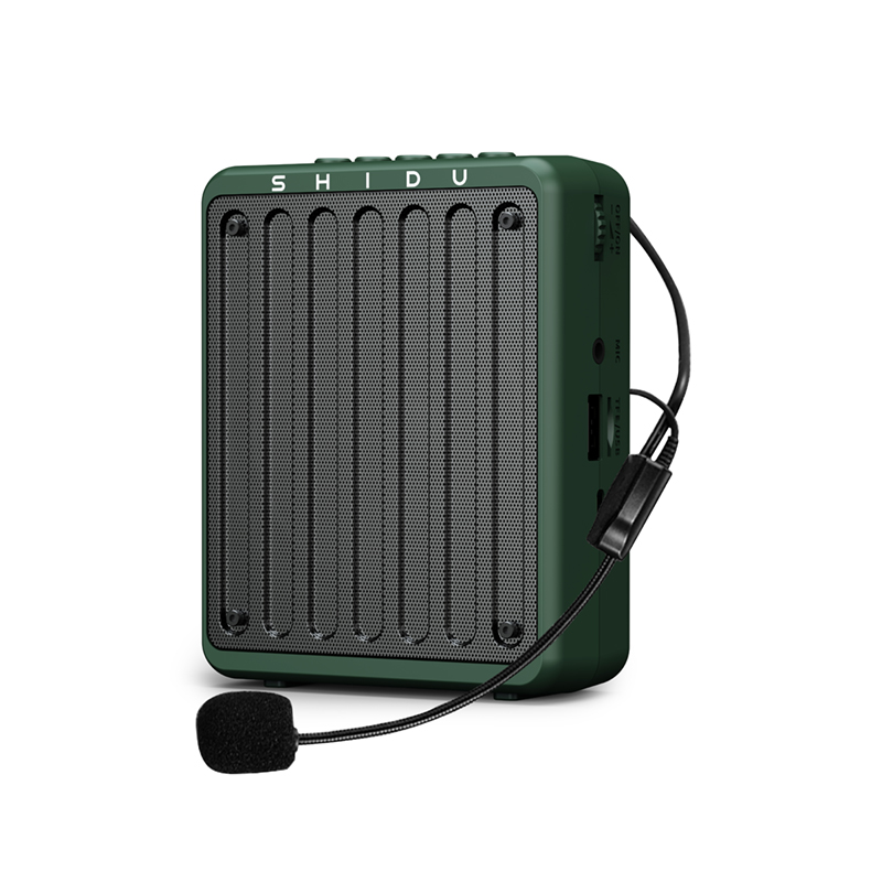 Máy Trợ Giảng Kèm Micro Cài Đầu Có Dây SHIDU M200 - Hàng Nhập Khẩu