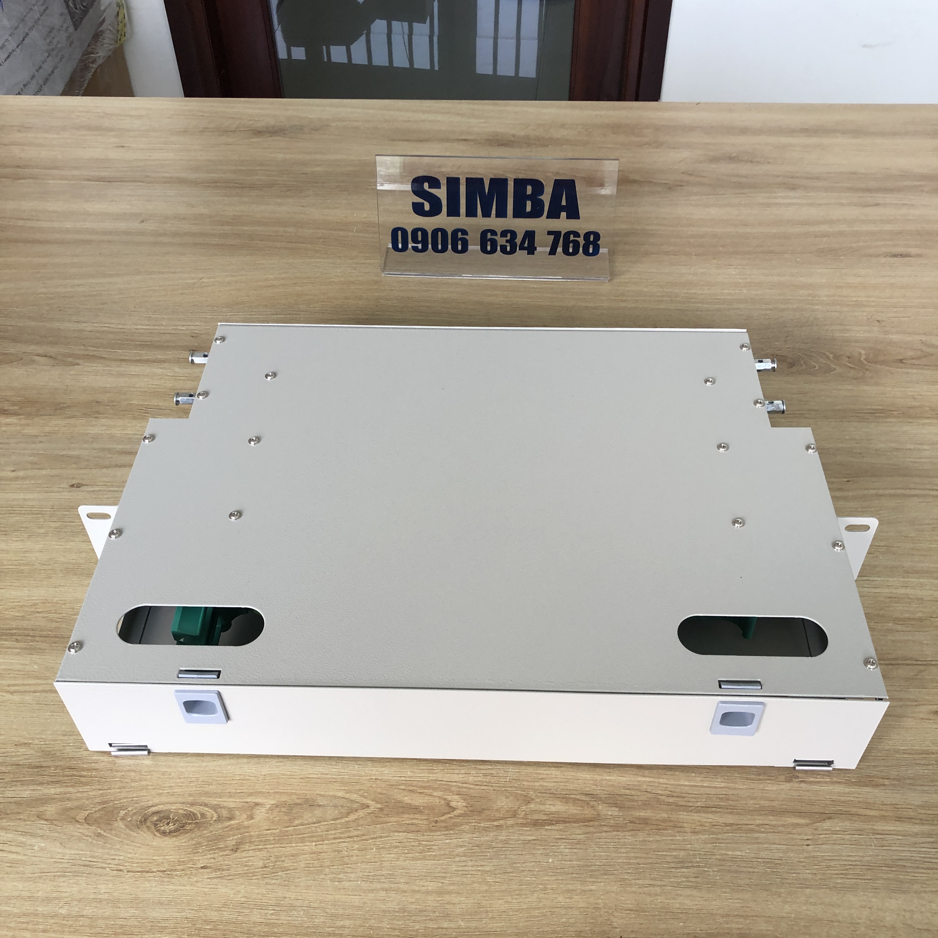 ODF quang 24FO gắn Rack khay trượt SC/APC, đủ phụ kiện, dạng module