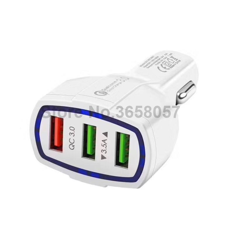 QC3.0 Bộ sạc xe hơi nhanh 3.0 Bộ sạc nhanh 3 xe tải USB Bộ sạc bộ sạc toàn cầu sạc nhanh cho điện thoại di động