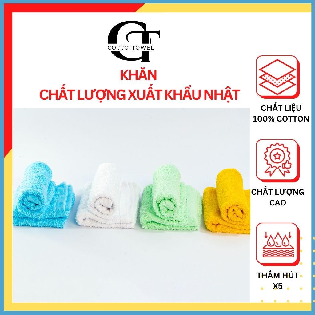 Khăn mặt Cao cấp 100% Cotton Mềm mịn, thấm hút HÀNG XUẤT NHẬT