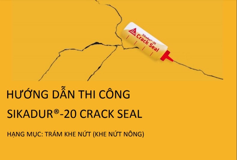 Xử lý thẩm mỹ nứt bê tông - Sikadur 20 CrackSeal