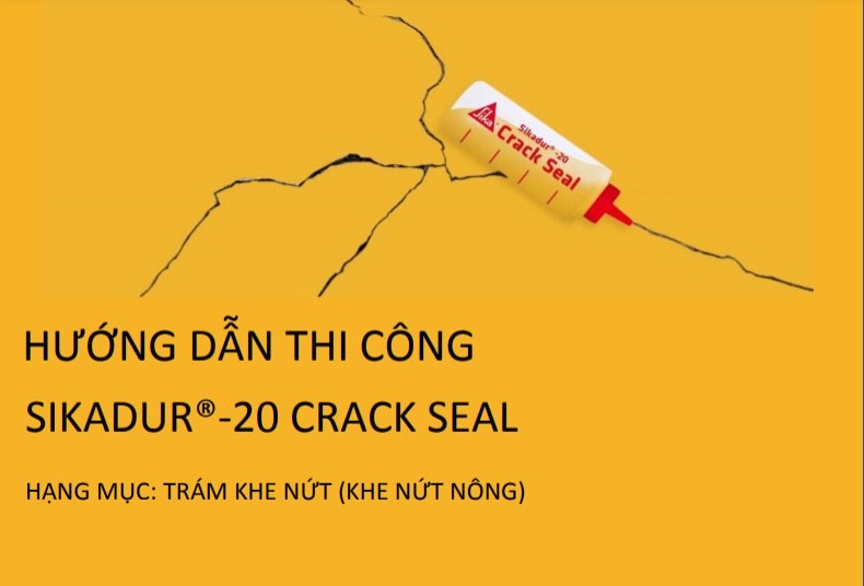 Xử lý thẩm mỹ nứt bê tông - Sikadur 20 CrackSeal (tuýp 160ml)