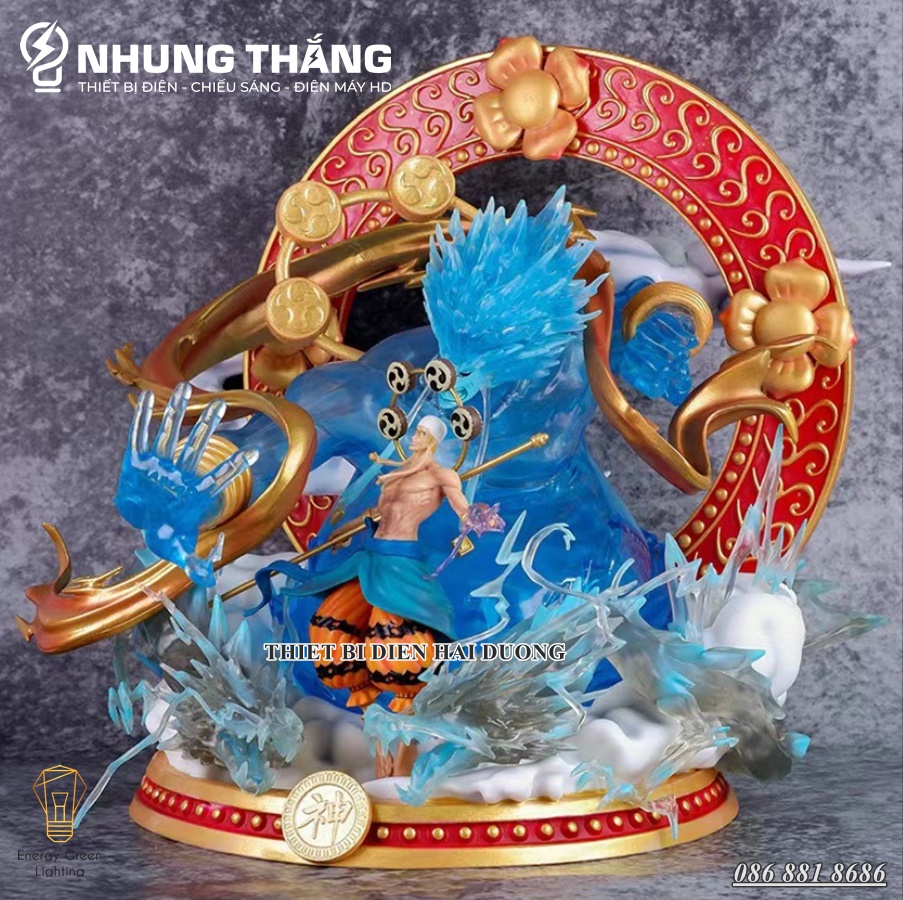 Mô Hình One Piece Enel Thần Sấm Ngọc Tra i Đen Siêu Chất OP-003 - Cao 30cm - CÓ VIDEO