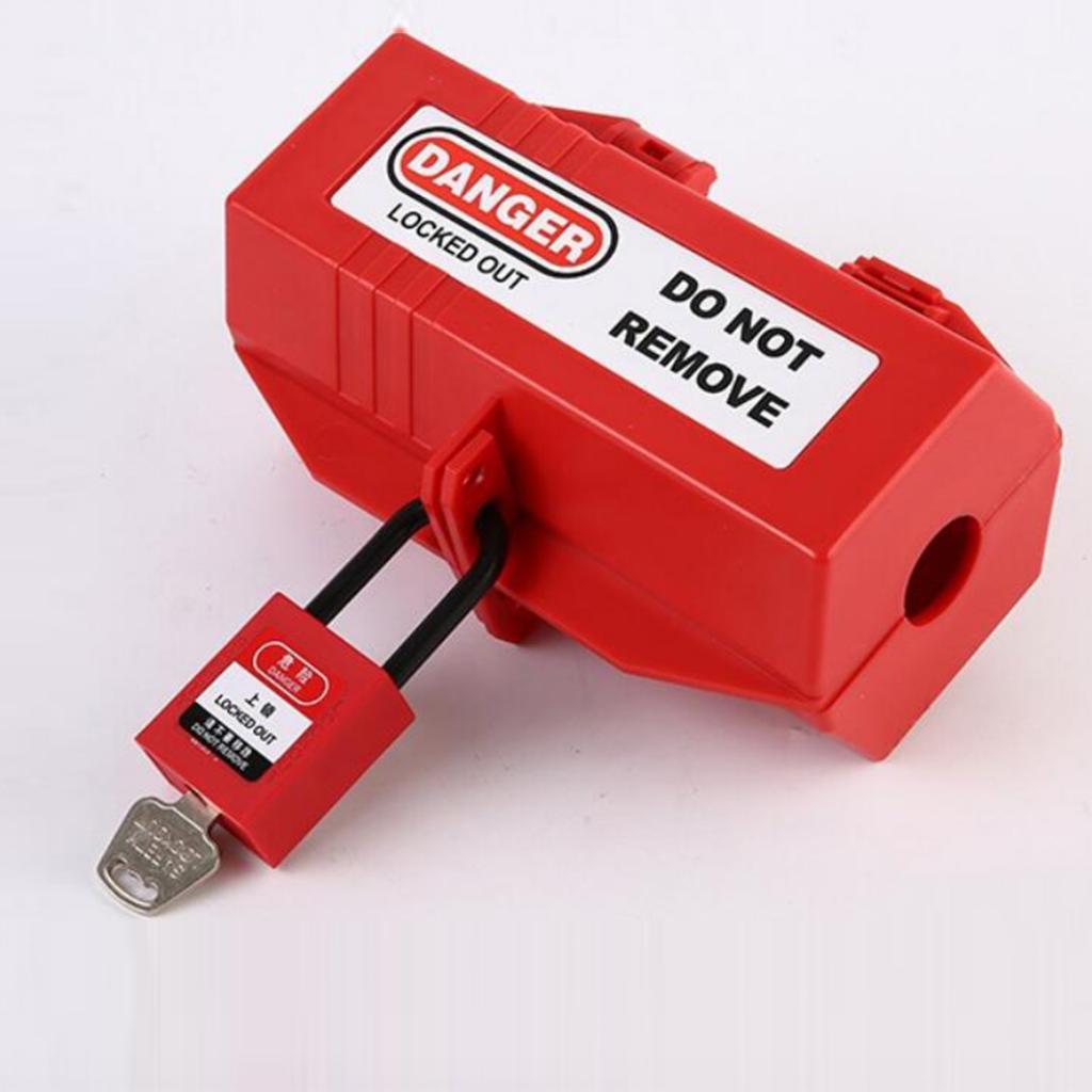 2x Security Lock Padlock with Different PVC Stainless Steel Red