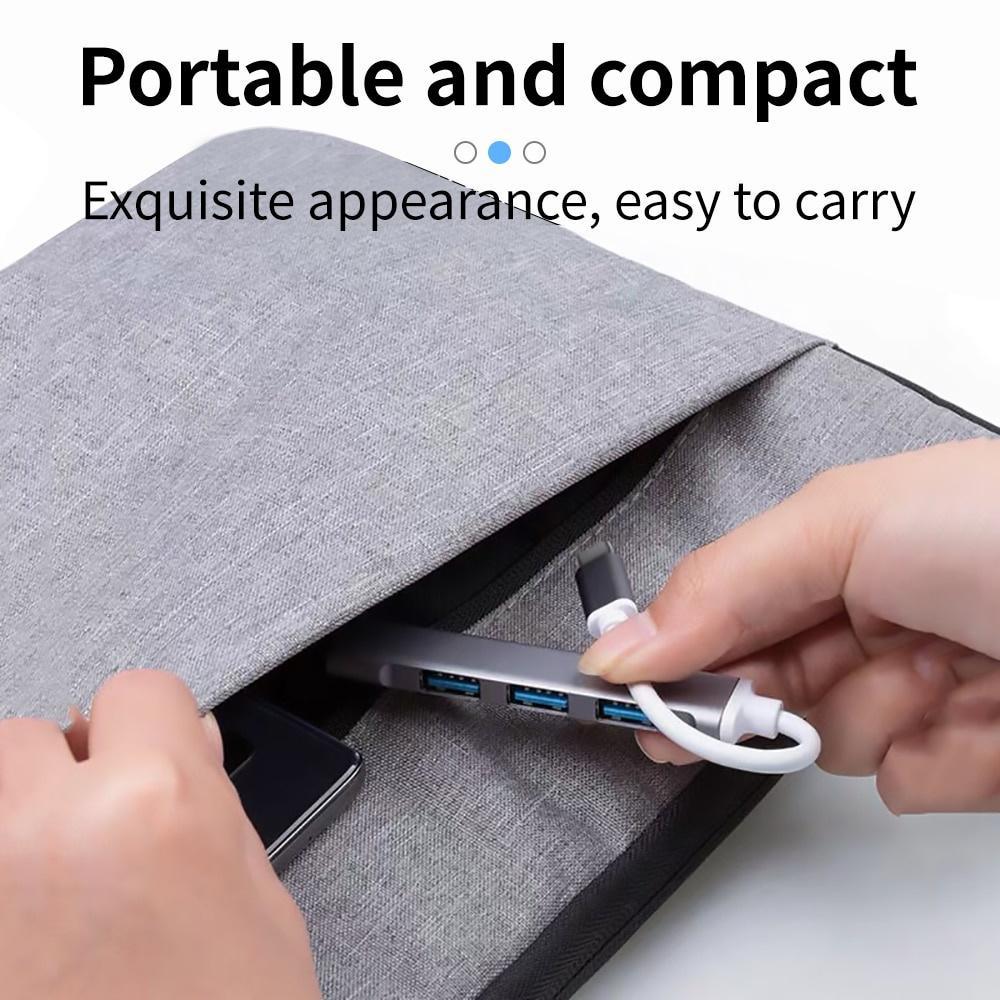 Hub 4 Cổng USB Type C 3.0 5Gbps Tốc Độ Cao Cho Máy Tính