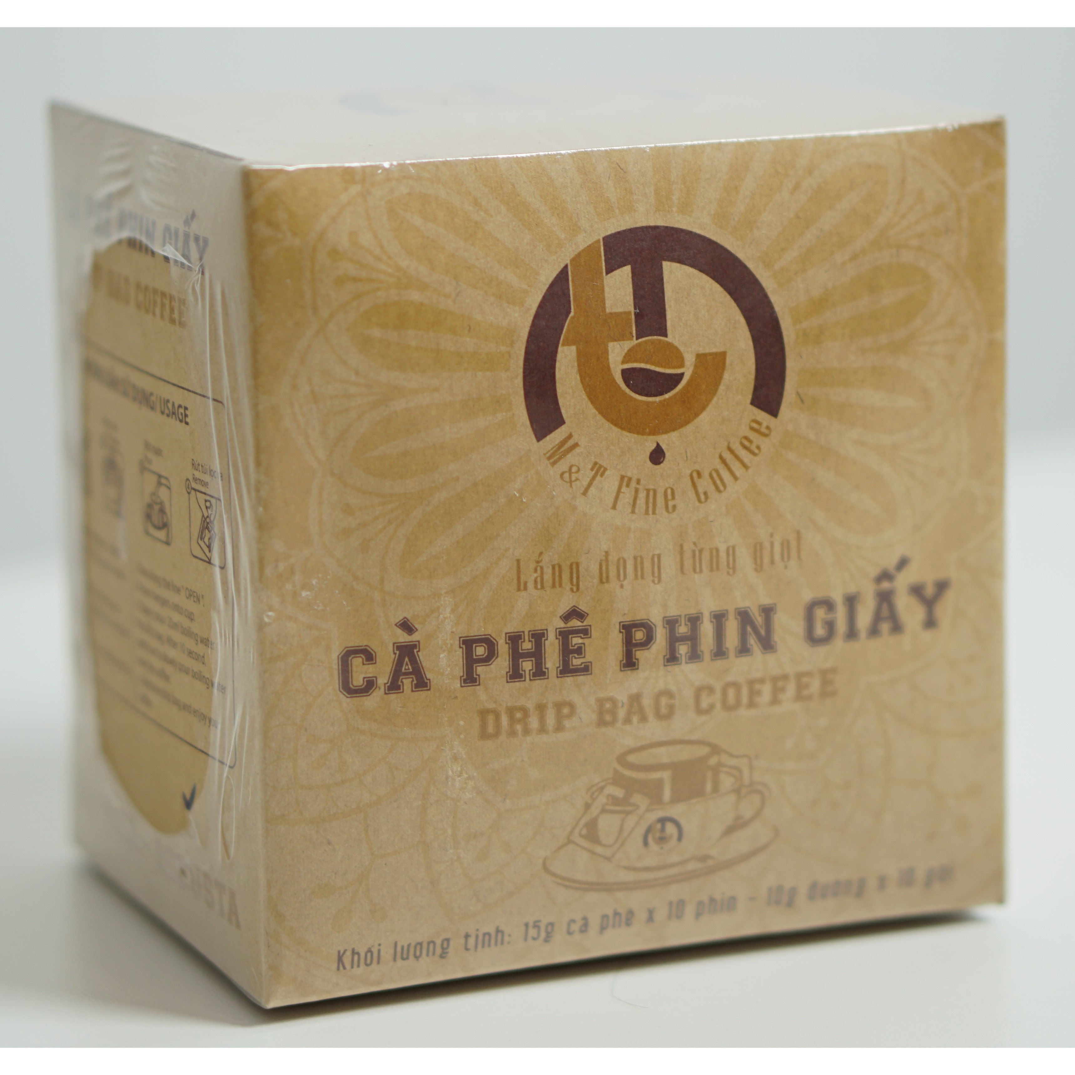 CÀ PHÊ PHIN GIẤY - HƯƠNG VỊ TỪ THIÊN NHIÊN ĐẬM CHẤT RANG MỘC MANG THƯƠNG HIỆU M&amp;T FINE COFFEE