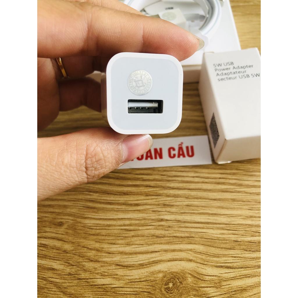 Bộ Sạc Cáp Táo 5w cho IP 5,5s,6,6s,IP7, 8, 6p 7p 8p xs xsm Chuẩn Sạc Phụ Kiện Toàn Cầu