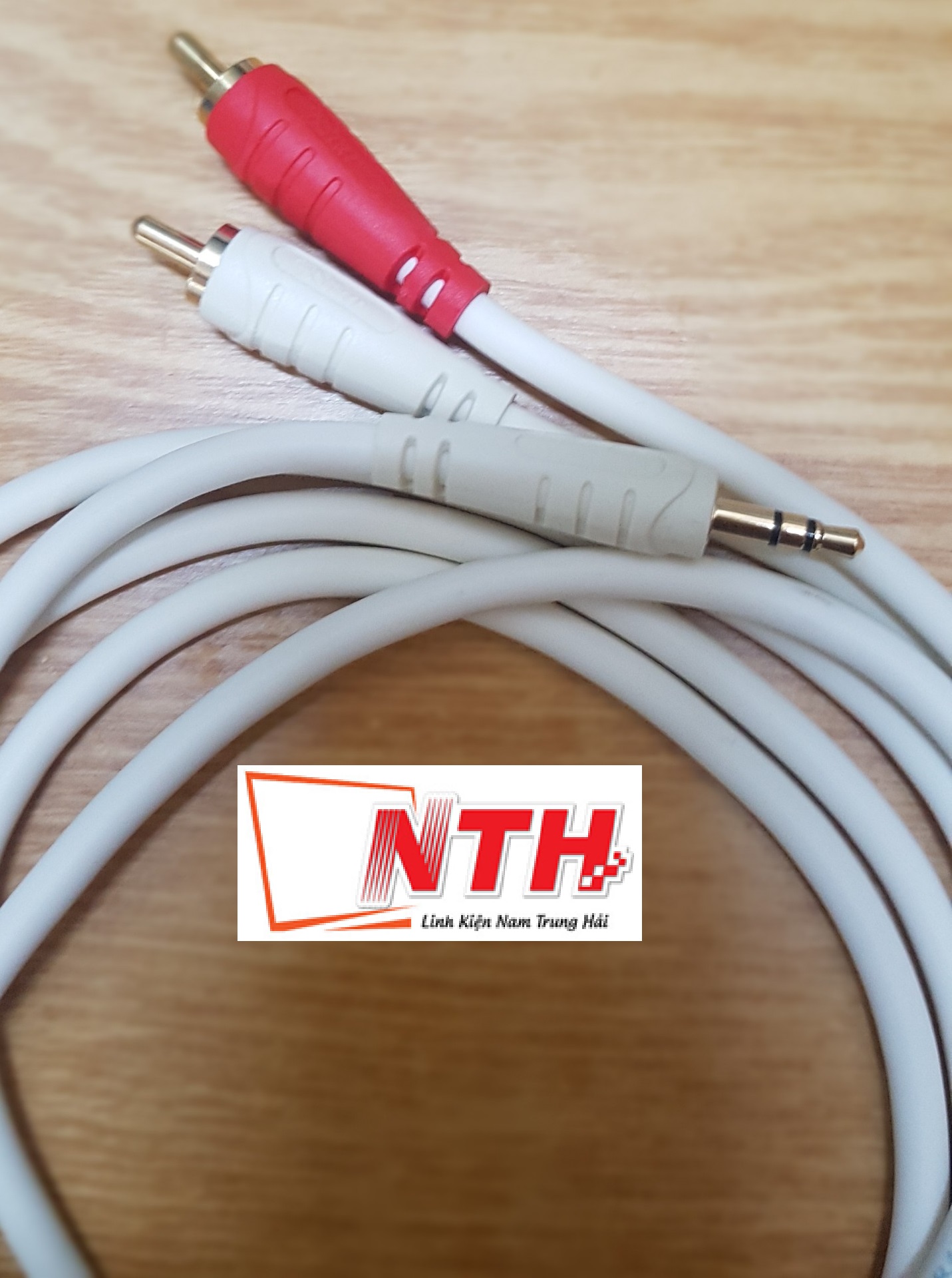 Cáp Nối Dài Dây Loa 1 Đầu 3.5 ra 2 AV Bông Sen Dài 1.5M 1.8M 3 mét 5M 10M - Dây Trắng Loại Xịn